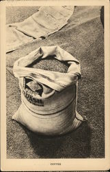 Sack of Coffee Brazil Coffee & Tea Postcard Postcard