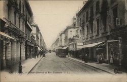 Tours - Societe Generale and National Street France Postcard Postcard