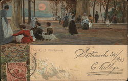 Villa Nazionale Naples, Italy Postcard Postcard