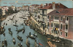 Venezia - Canal Grande in festa Postcard