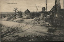 Ville-en-Woevre in Ruins Postcard