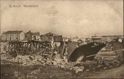 St. Mihiel Massbrucke World War I Postcard Postcard