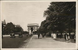 Arc de Triomphe Paris, France Postcard Postcard