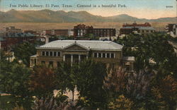 Free Public Library Postcard