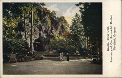 Sanctuary of Our Sorrowful Mother - Grotto, First Unit Portland, OR Postcard Postcard Postcard