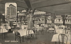 Roof Garden, Argyle Hotel Postcard