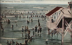 Surf Bathing Galveston, TX Postcard Postcard Postcard