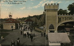 On the Pike, West View Park Pittsburgh, PA Postcard Postcard Postcard