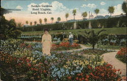 Sunken Gardens, Hotel Virginia Postcard