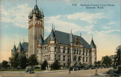 Spokane County Court House Postcard