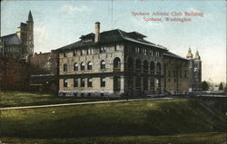 Spokane Athletic Club Building Postcard