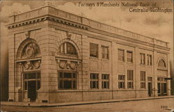 Farmers & Merchants National Bank Centralia, WA Postcard Postcard Postcard