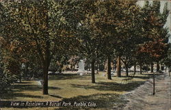 View in Roselawn, A Burial Park Postcard