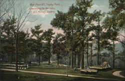 Trophy Point, View Among the War Relics, U. S. Military Academy West Point, NY Postcard Postcard Postcard