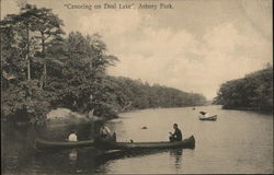 Canoeing on Deal Lake Postcard