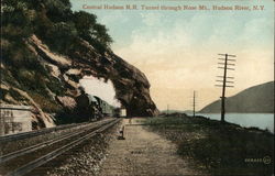 Central Hudson RR Tunnel Through Nose Mountain Postcard