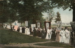 Recognition Day Procession, Chautauqua Institution New York Postcard Postcard Postcard