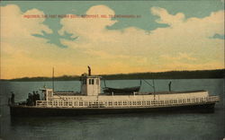 Inquirer, the Fast Motorboat, Rockport, Ind. to Greensburg, Ky. Postcard