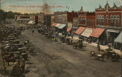 Street Scene in Great Bend, Kansas 1908 Postcard Postcard Postcard