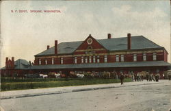 N. P. Depot Postcard