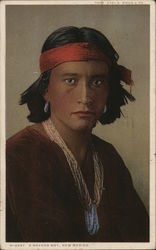 Navajo Boy, New Mexico Postcard