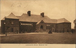 Lawrenceville School - Memorial Hall Postcard