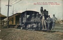 A. T. & T. Co., Best Paying Railroad in United States Postcard