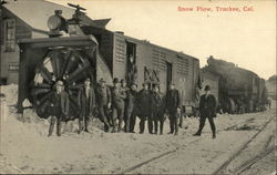 Rotary Snow Plow - Southern Pacific Railroad Postcard