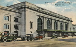 Entrance to Southern Pacific Depot Los Angeles, CA Postcard Postcard Postcard