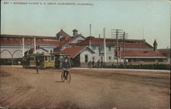 Southern Pacific R. R. Depot Sacramento, CA Postcard Postcard Postcard