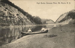 High Banks, Genesee River Mount Morris, NY Postcard Postcard Postcard