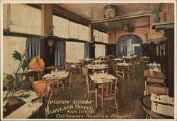 Maryland Hotel - Poppy Room Postcard