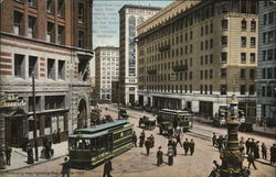 Market Street from Geary Street, "On the Road of a Thousand Wonders" San Francisco, CA Postcard Postcard Postcard