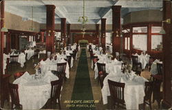 Main Cafe, Sunset Inn Santa Monica, CA Postcard Postcard Postcard