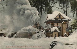 Southern Pacific Rotary Snow Plow on the Shasta Route Postcard