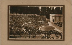 Greek Theatre, University of California Postcard