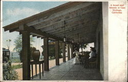 A Broad Cool Veranda at Casa Verdugo Glendale, CA Postcard Postcard Postcard