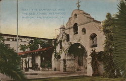 The Campanile and The Old Adobe Glenwood Mission Inn Riverside, CA Postcard Postcard Postcard