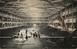 Bath House Interior Postcard