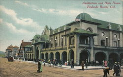 Auditorium and Bath House Postcard