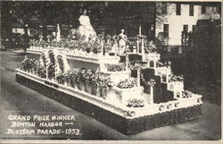 House of David Float, Benton Harbor Blossom Parade 1953 Postcard