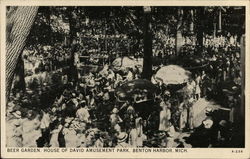 House of David Amusement Park - Beer Garden Postcard