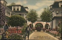 Archway Entrance at Headquarters of the House of David Benton Harbor, MI Postcard Postcard Postcard