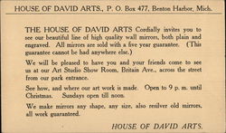 House of David Invitation to Mirror Sale Postcard Postcard