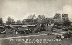 House of David - Dairy Herd at Miniature Railway Depot Benton Harbor, MI Postcard Postcard Postcard