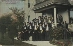 Israelite Colony View - Group of Women with Musical Instruments Benton Harbor, MI Postcard Postcard Postcard