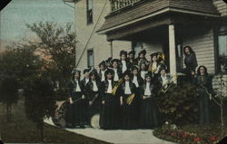 Group of Women with Musical Instruments Postcard