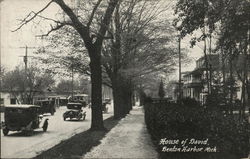 House of David, Street View of Cars, Houses Benton Harbor, MI Postcard Postcard Postcard