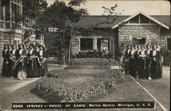 Eden Springs, House of David, Women with Musical Instruments Benton Harbor, MI Postcard Postcard Postcard