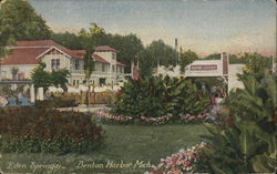 Eden Springs, House of David - Flowers and Shrubbery Postcard